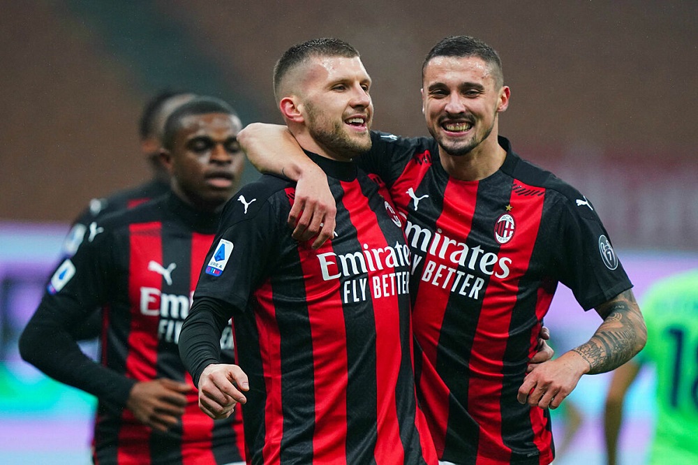 Các cầu thủ của đội bóng Milan